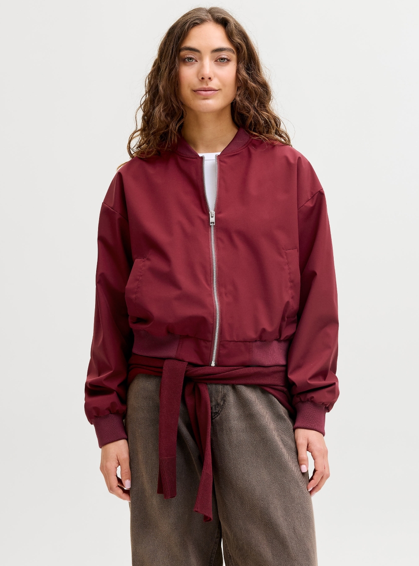 JJXX Ella Bomber Jacket - Bordeaux