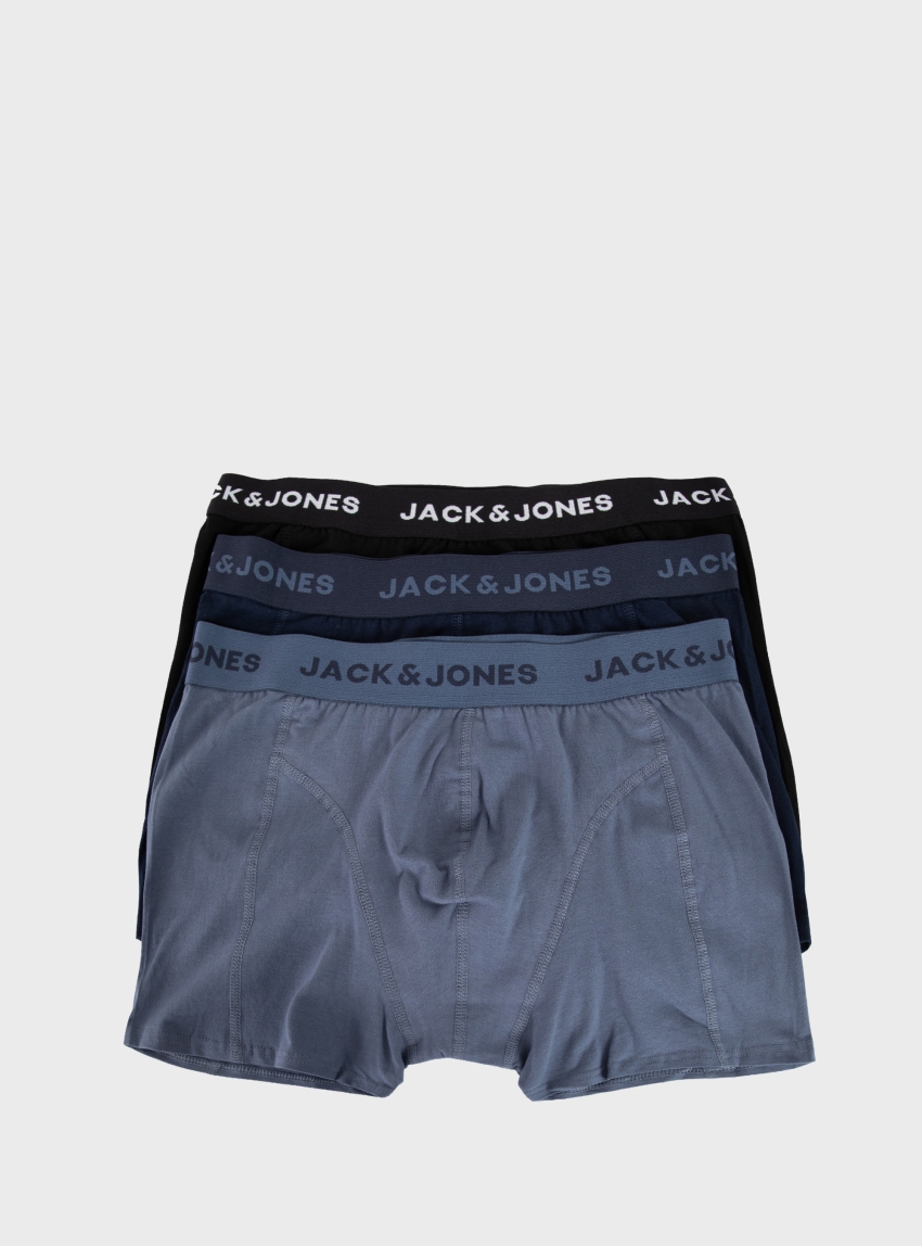 Jack & Jones Jacjeremiah Solid Trunks 3 Pack - Navy