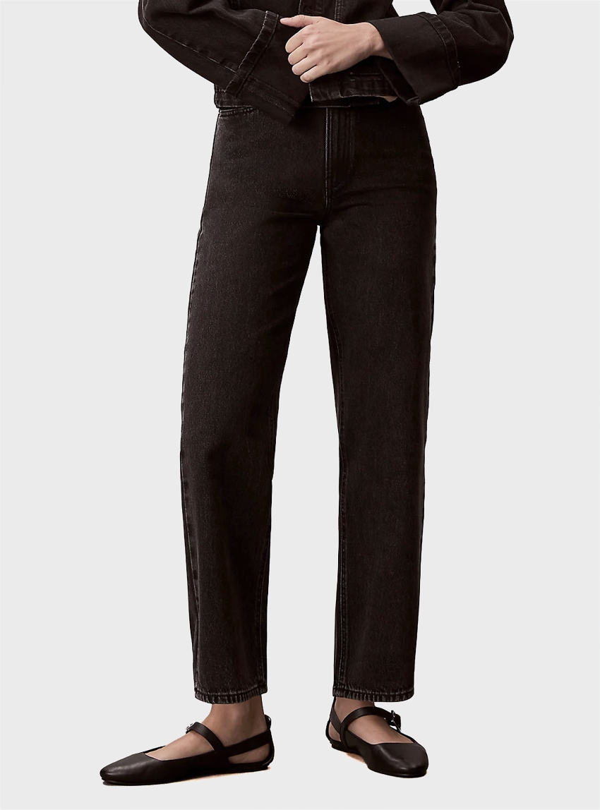 Calvin Klein BARREL JEANS - Black