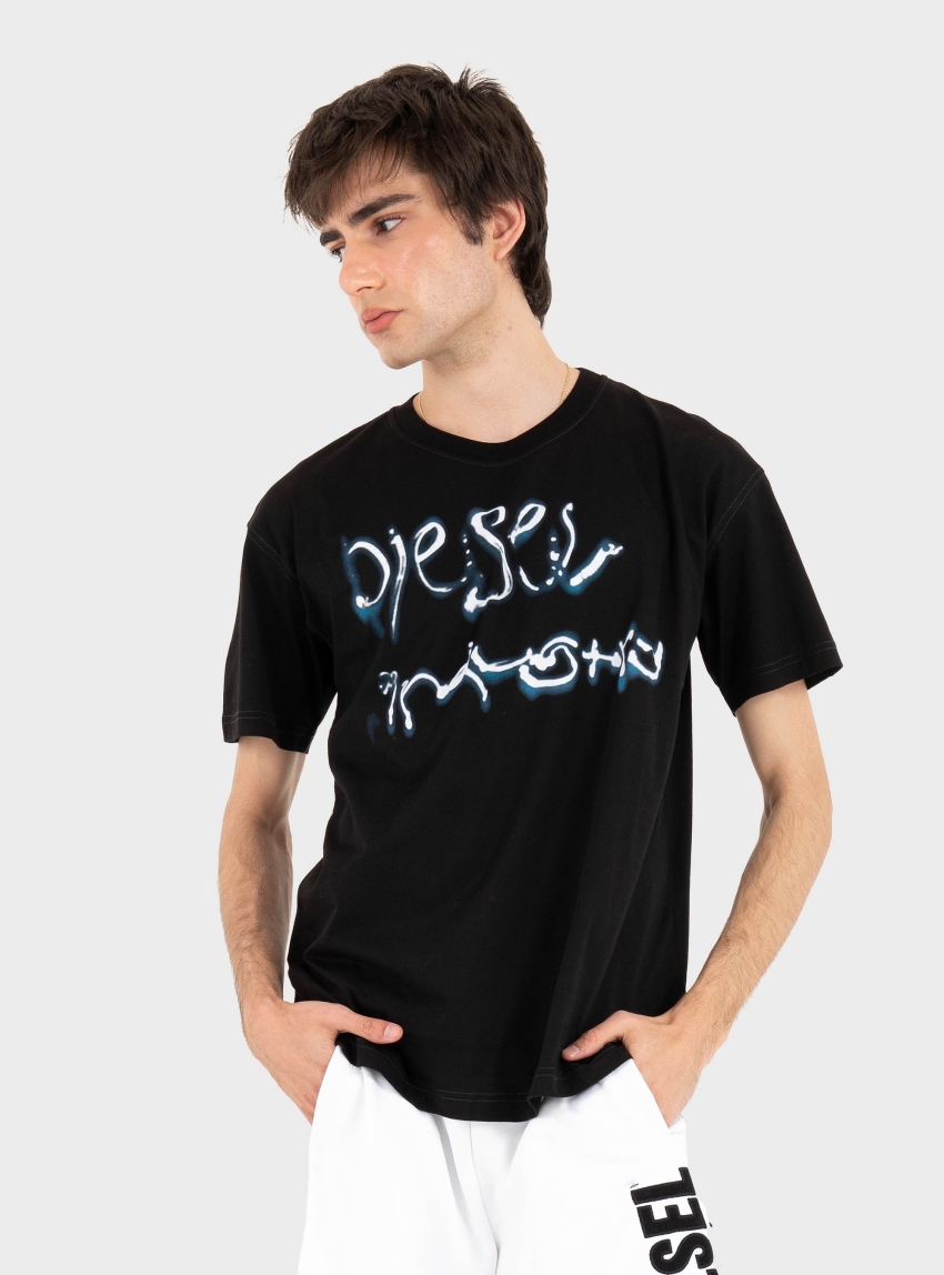 Diesel T-Norm-V8 T-Shirt - Black