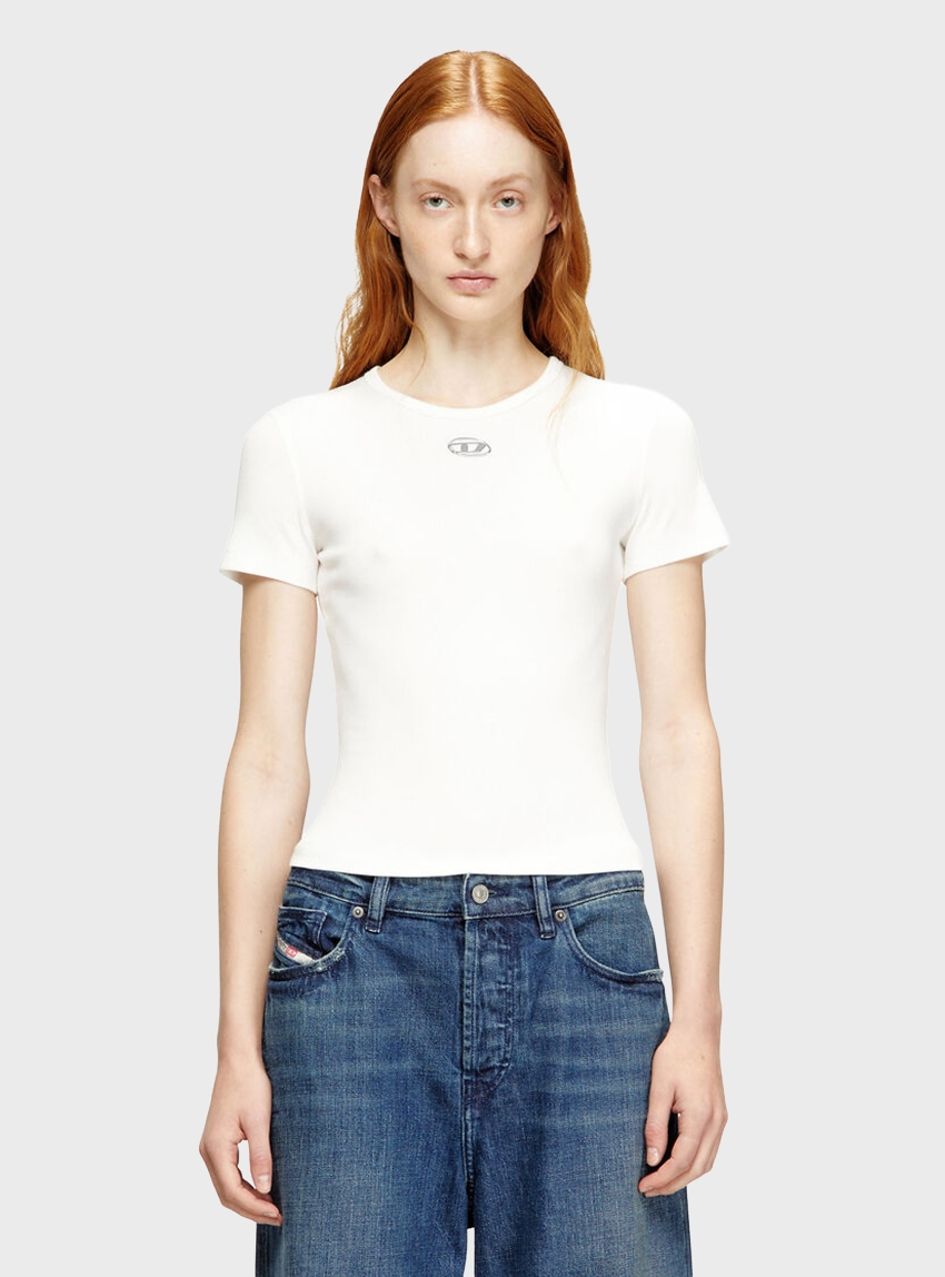 Diesel T-Ele-Long-Od Tank Top - Off White