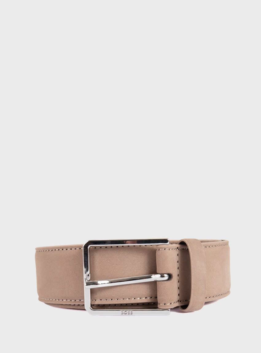 BOSS Leather Belt Cary-Nb_Sz35 - Beige