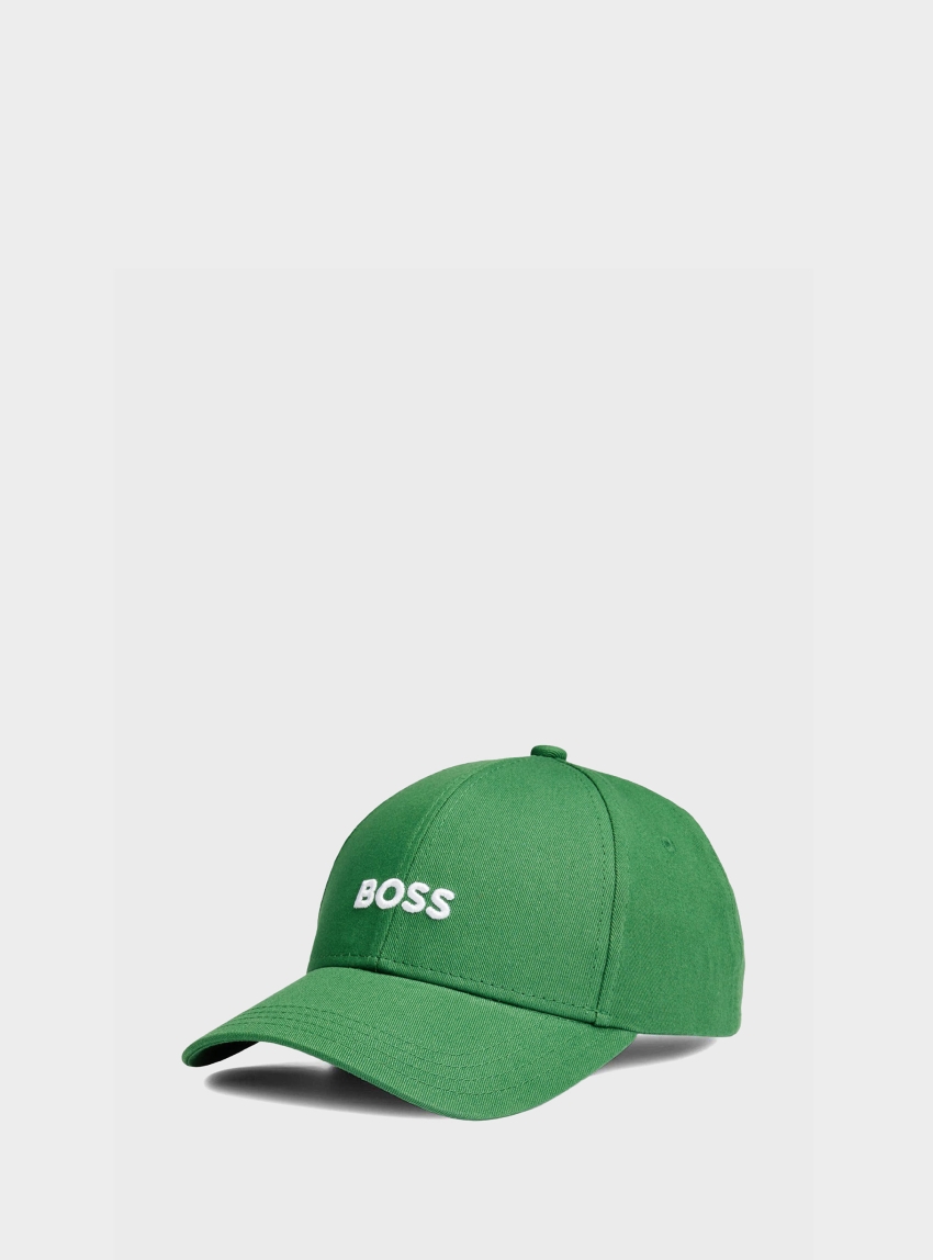 BOSS Cotton-Twill Cap With Embroidered Logo Zed - Dark Green