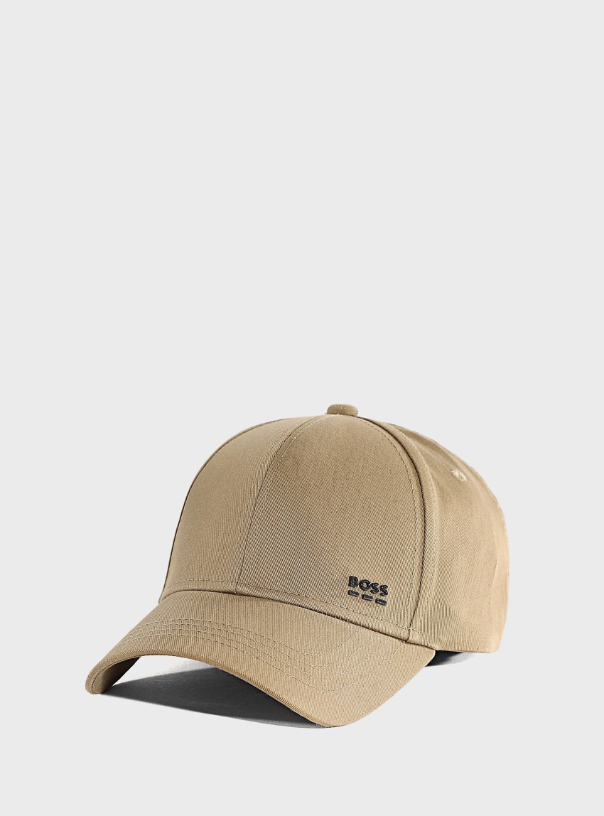 BOSS Cotton-Twill Cap With Metal Logo Rivet Zed-BOSS-ME - Dark Beige