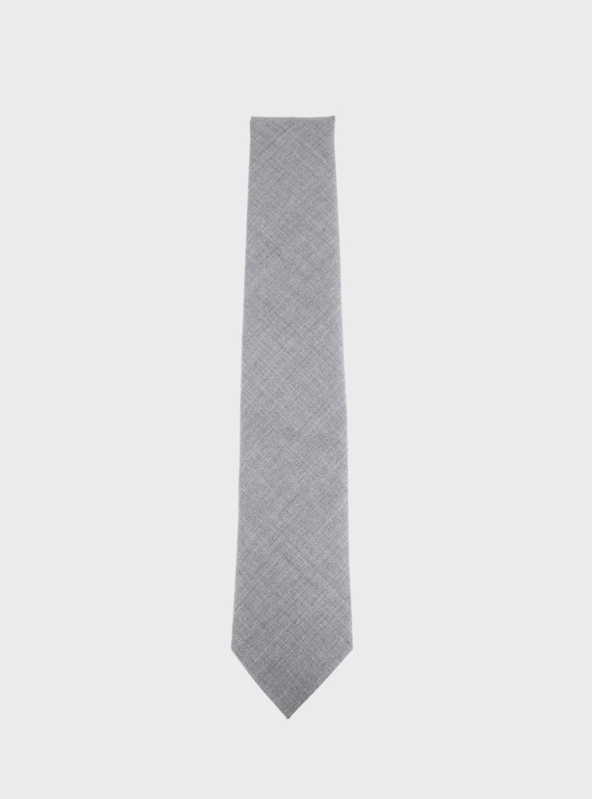 BOSS Wool-Blend Tie With Stretch H-TIE CM 7.5 253 - Grey