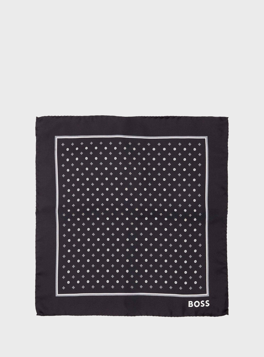 BOSS Pocket Square H-POCKET SQ-222 - Black