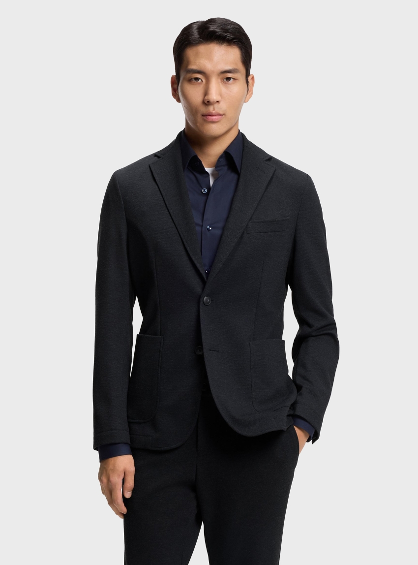 BOSS Slim-Fit Blazer In Performance-Stretch Fabric P-Hanry-J-WG-PK-261F - Dark Blue