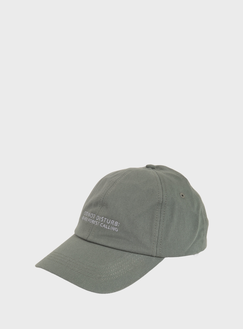 BOSS Cotton-Twill Cap With Embroidered Slogan Derrel-Slogan - Grey