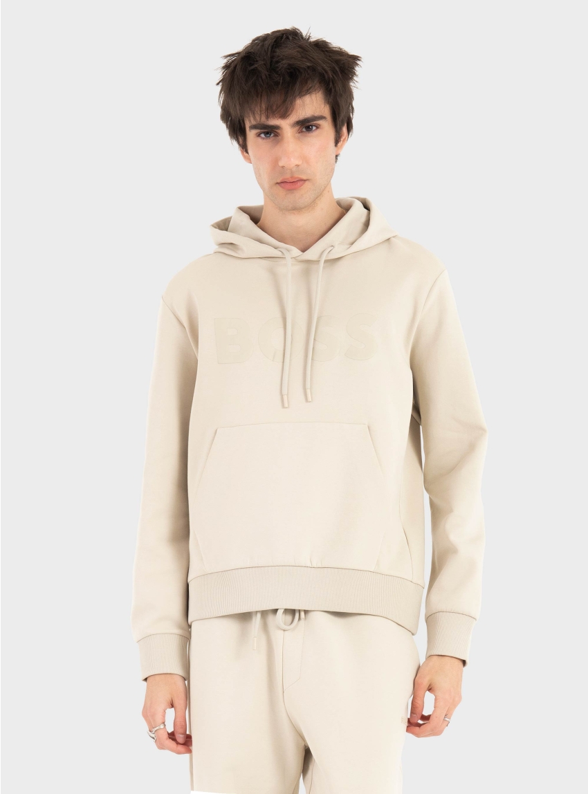 BOSS Logo Hoodie Soody - Light Beige