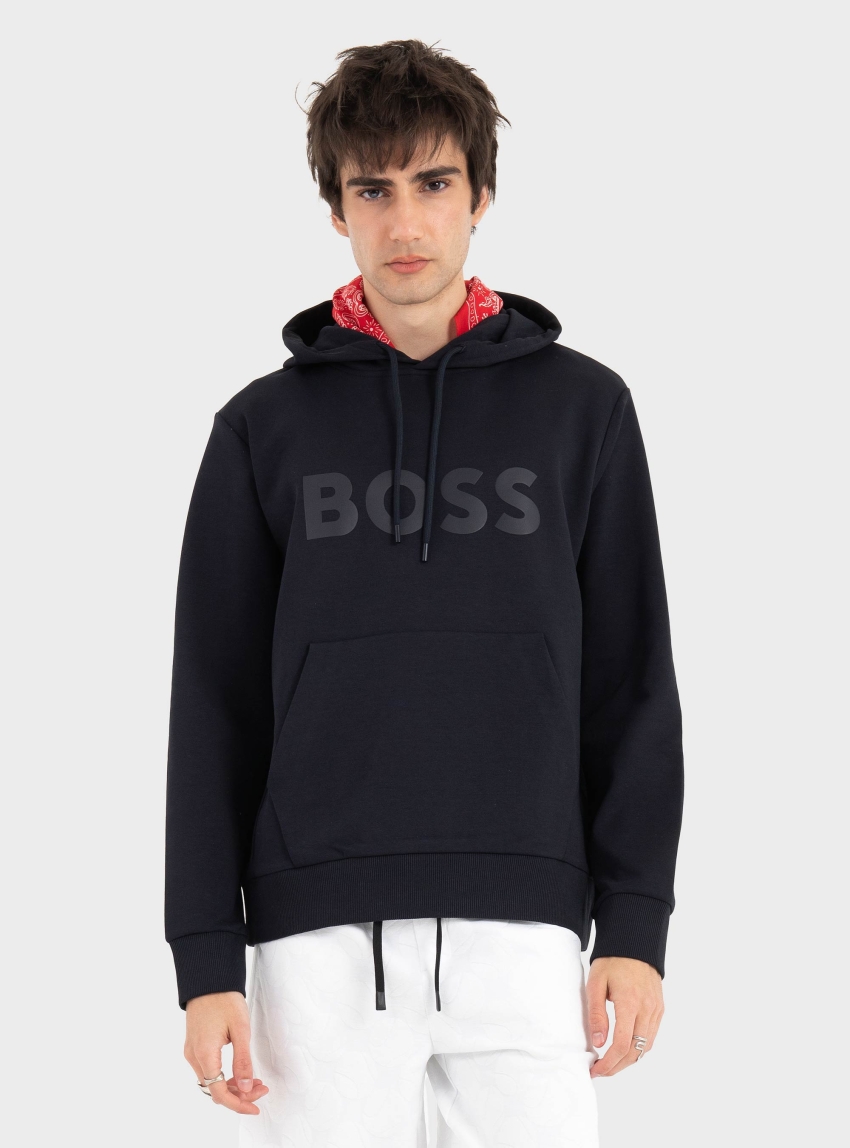 BOSS Logo Hoodie Soody - Dark Blue
