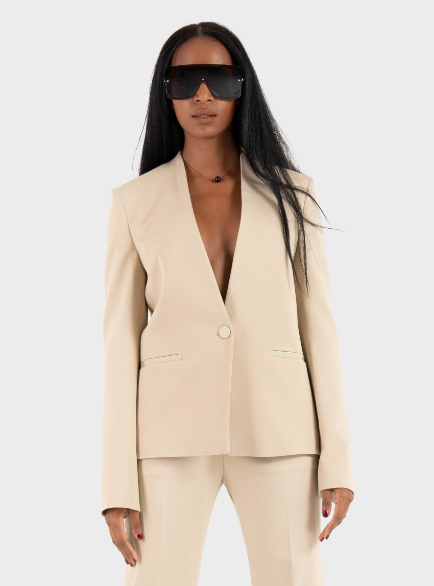 BOSS Regular-Fit Blazer In Stretch Jersey  Jemma1 - Beige