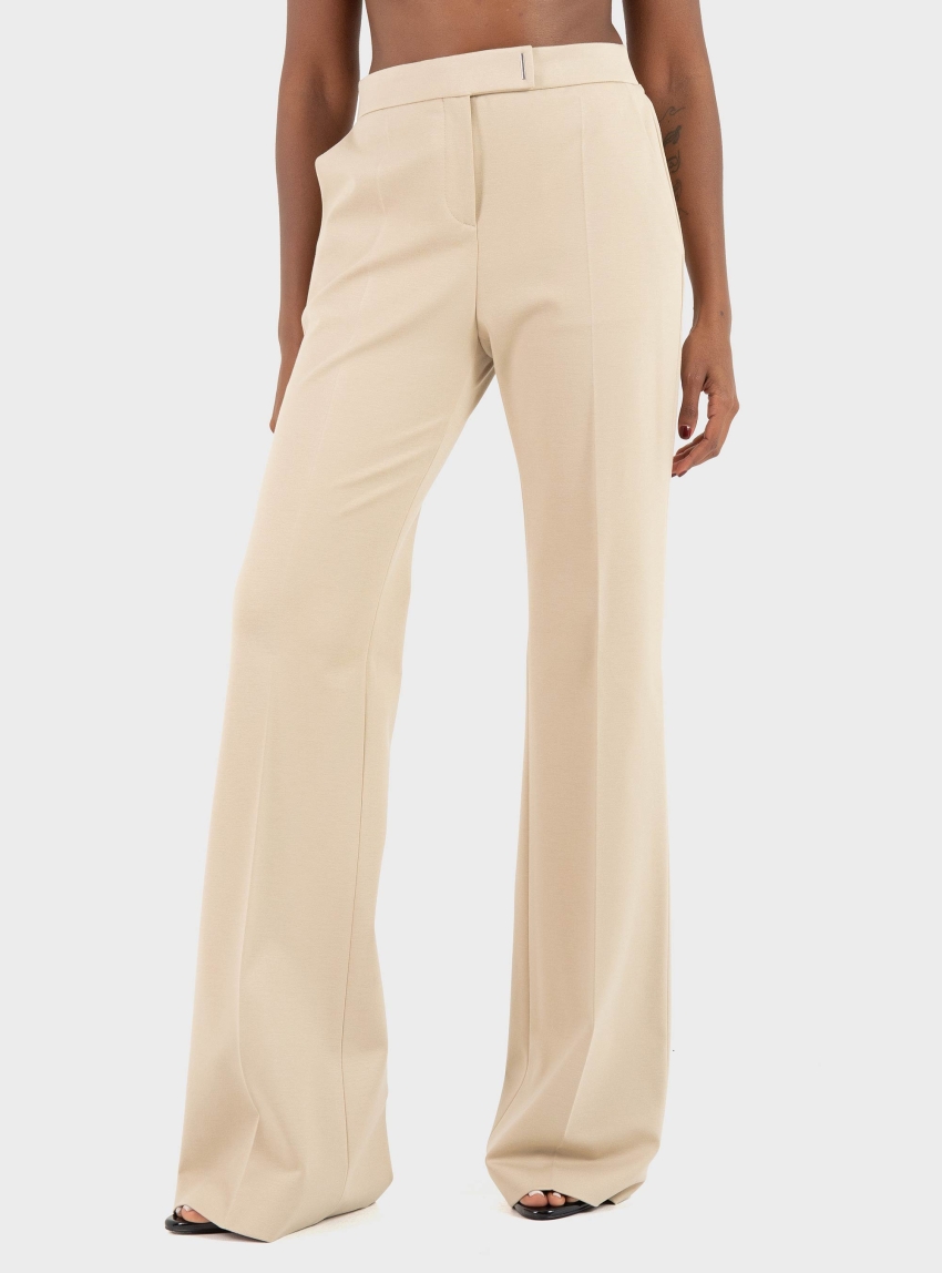 BOSS Relaxed-Fit Trousers In Stretch Jersey Talia4 - Beige