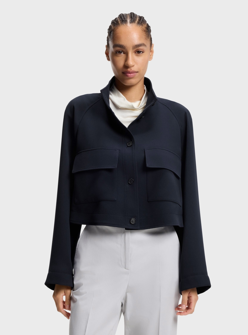 BOSS Modern-Fit Blazer In Wrinkle-Resistant Crepe  Jotana - Dark Blue