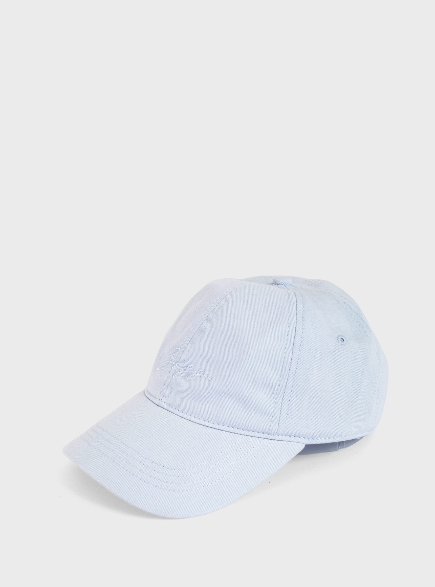 BOSS Cotton-Twill Cap With Script Logo Lilyan - Light Blue
