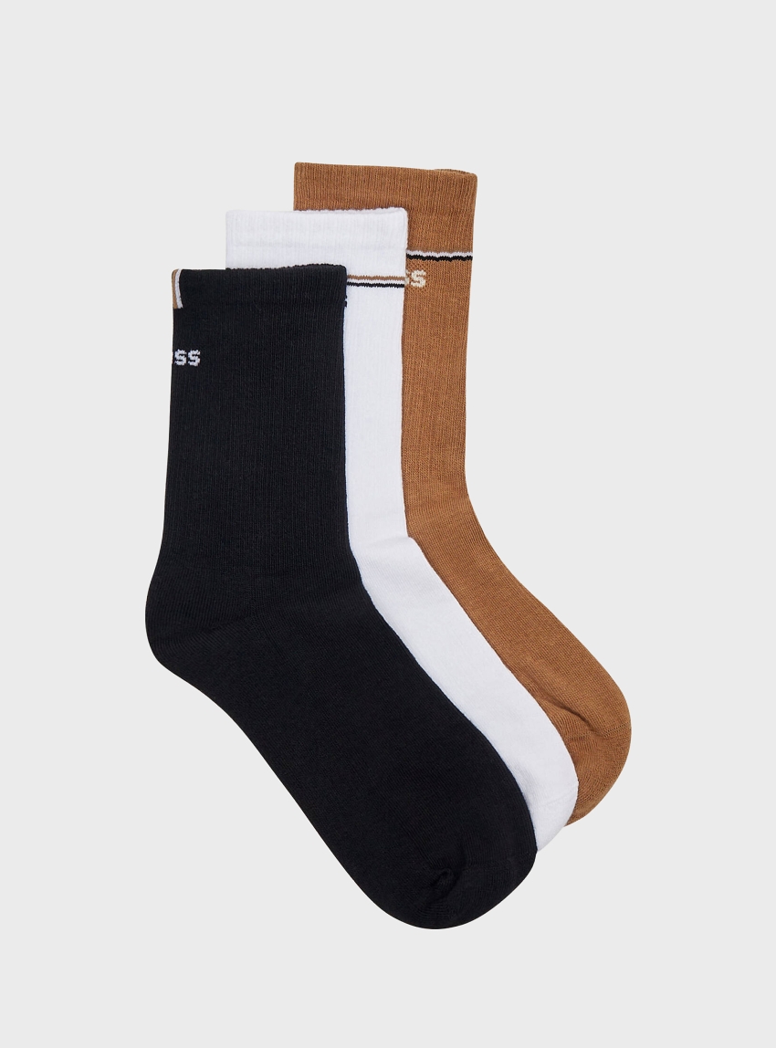 BOSS Three-Pack Socks With Logos  3P QS Iconic CC SP W - Multi Colors