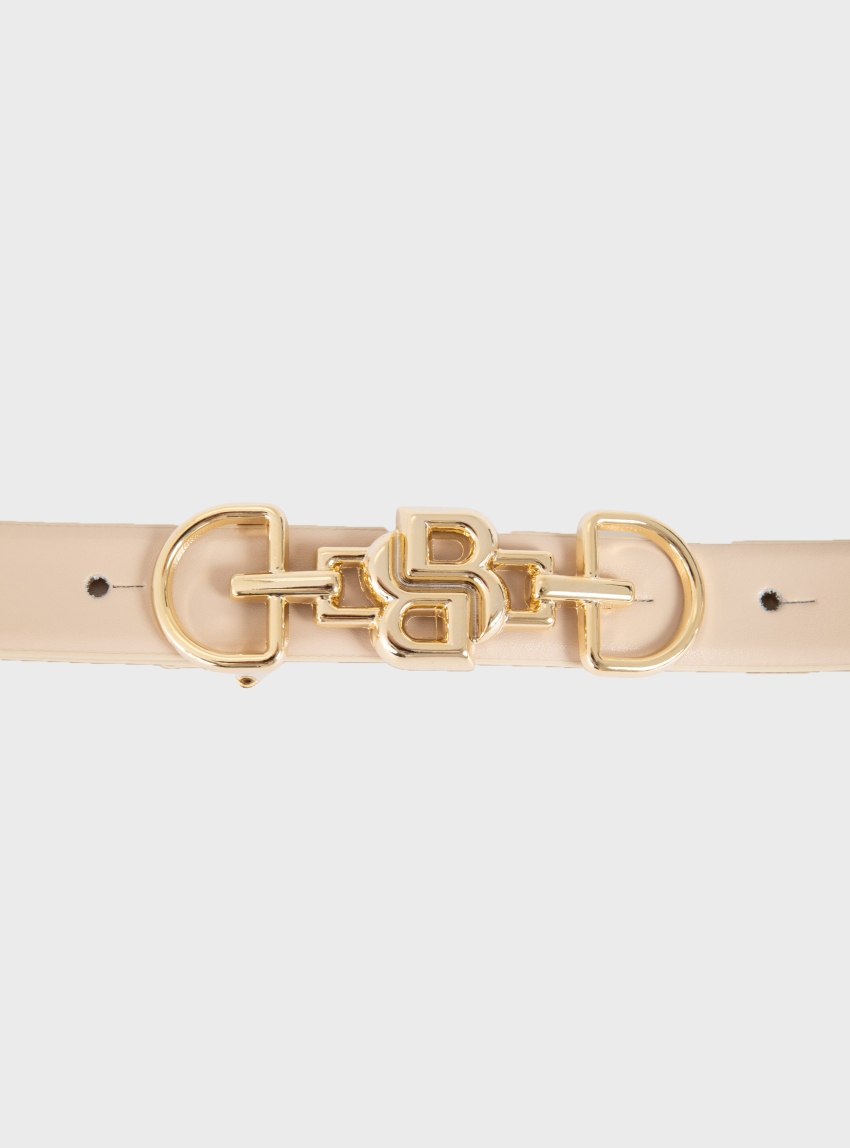 BOSS Leather Belt B_Icon_Ch-G_Sz20 - Natural