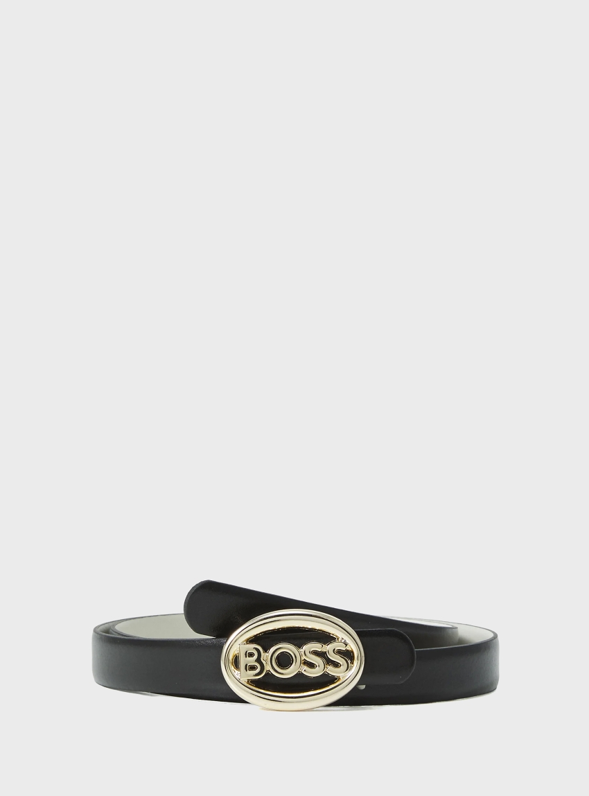 BOSS Leather Belt BOSS_Icon_Ov_Sr20_Lp - Gold