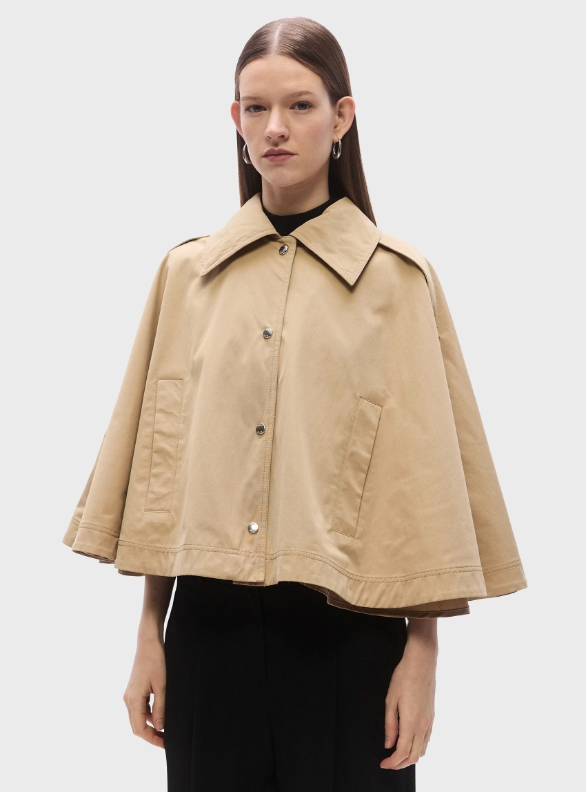 BOSS Short Cape C_Clari - Dark Beige