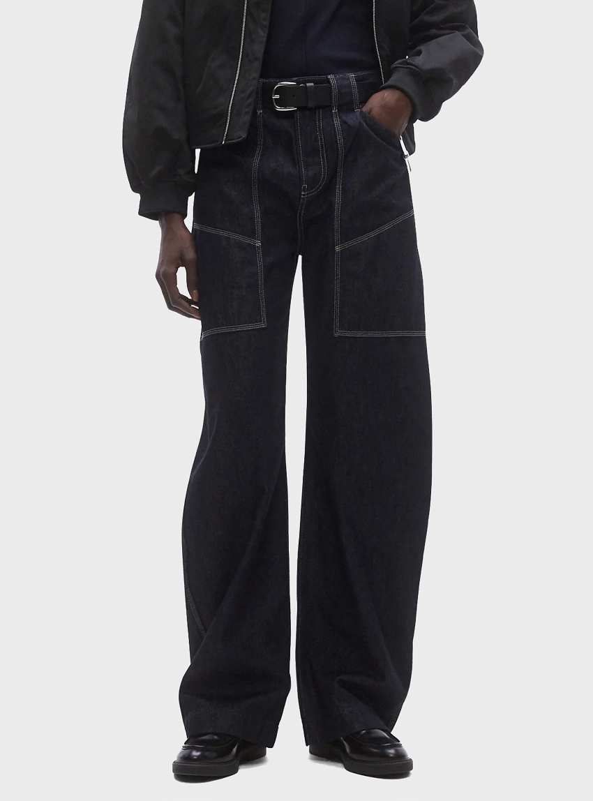 BOSS Balloon-Leg Jeans  C_CARGO BALLOON 1.0 - Unwashed Denim