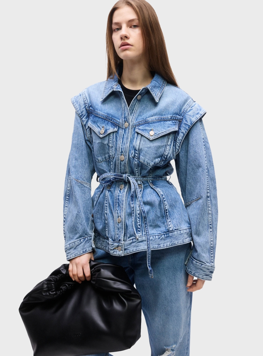 BOSS Jacket C_CHINCHED - Sky Blue