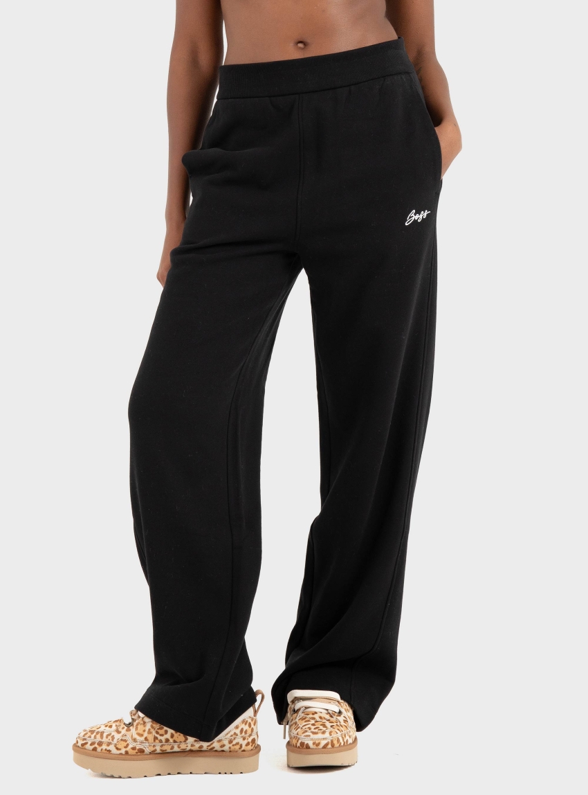 BOSS Relaxed-Fit  Tracksuit Bottoms  C_Endless - Black