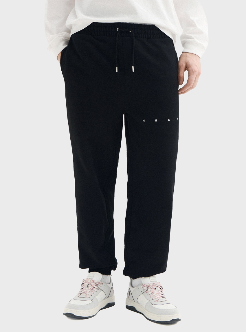 HUGO Relaxed Fit Tracksuit Bottoms Dolando - Black