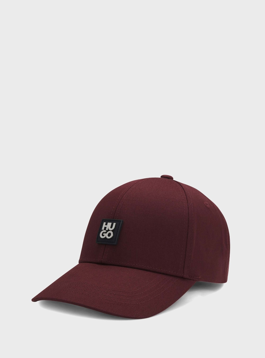 HUGO Cotton-Twill Cap With Stacked Logo  Jake-ME - Animal Print