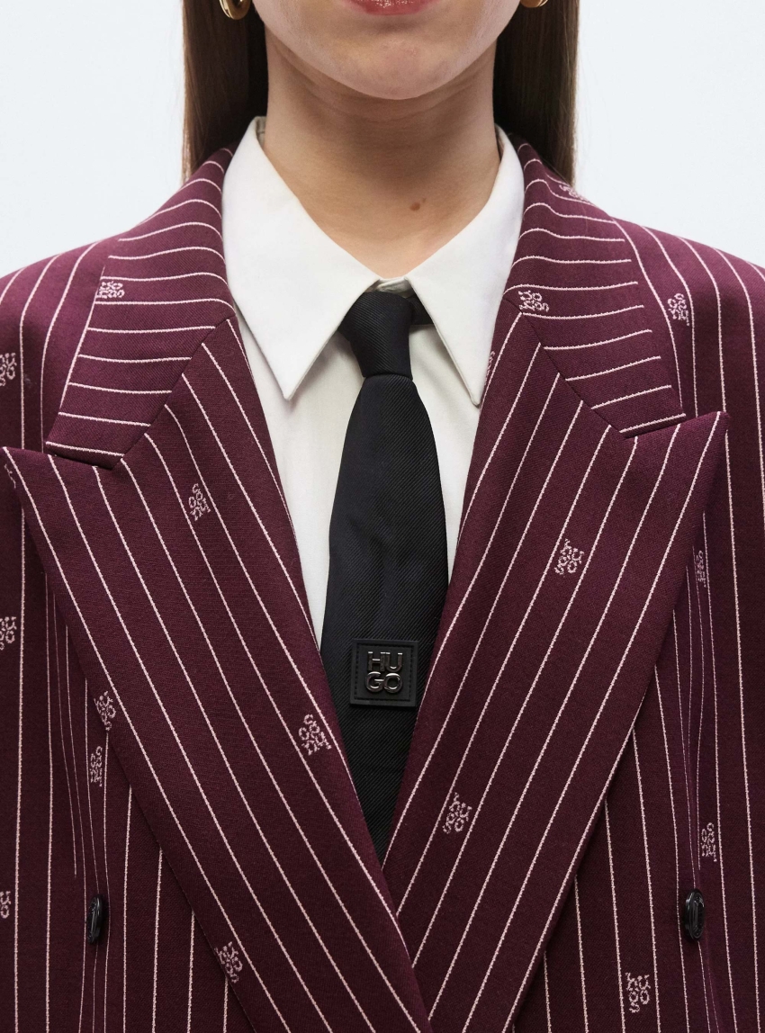 HUGO Relaxed Fit Blazer Antegi - Bordeaux