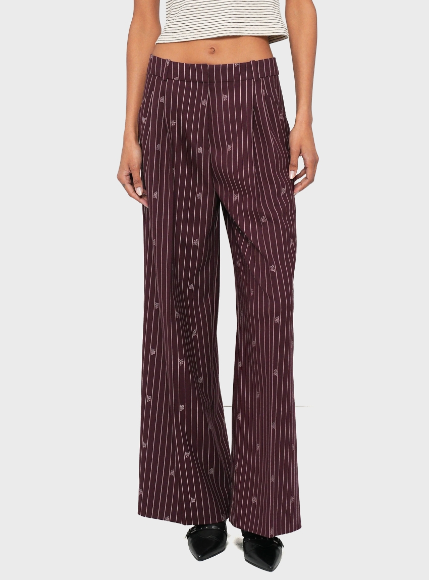 HUGO Relaxed Fit Trousers Haviri - Bordeaux