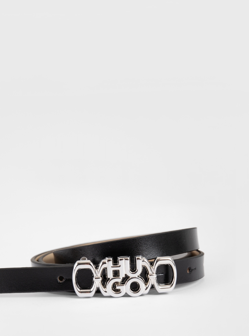 HUGO Leather Belt Nadina-HU-GO_Sz15 - Black