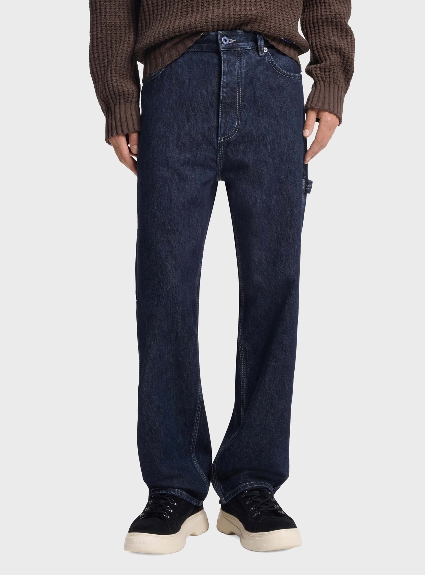 HUGO Baggy-Fit Jeans carpenter/4 - Unwashed Denim