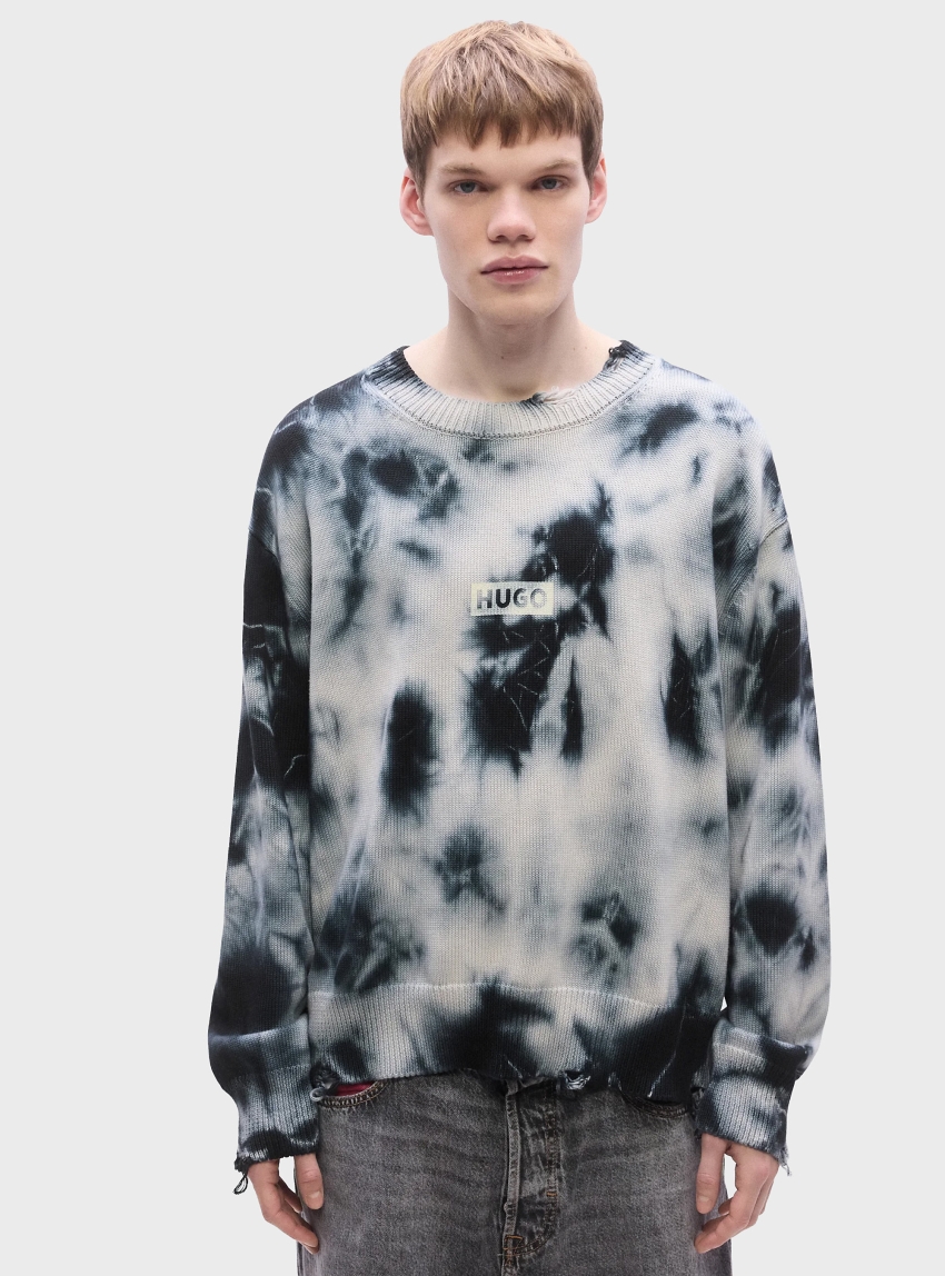 HUGO Oversized-Fit Knit Sestroy - Black