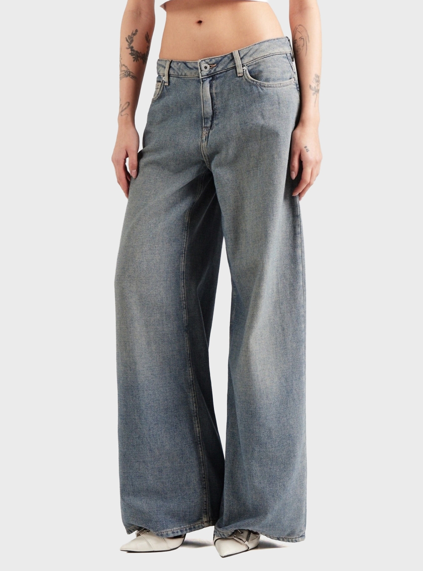 HUGO Baggy-Fit Jeans Gobana_1_B - Medium Aged Denim