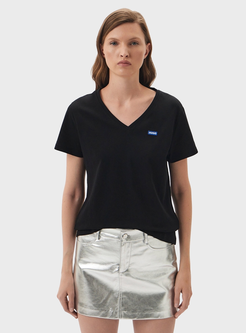 HUGO Regular Fit T-Shirt  Classic V_B - Black