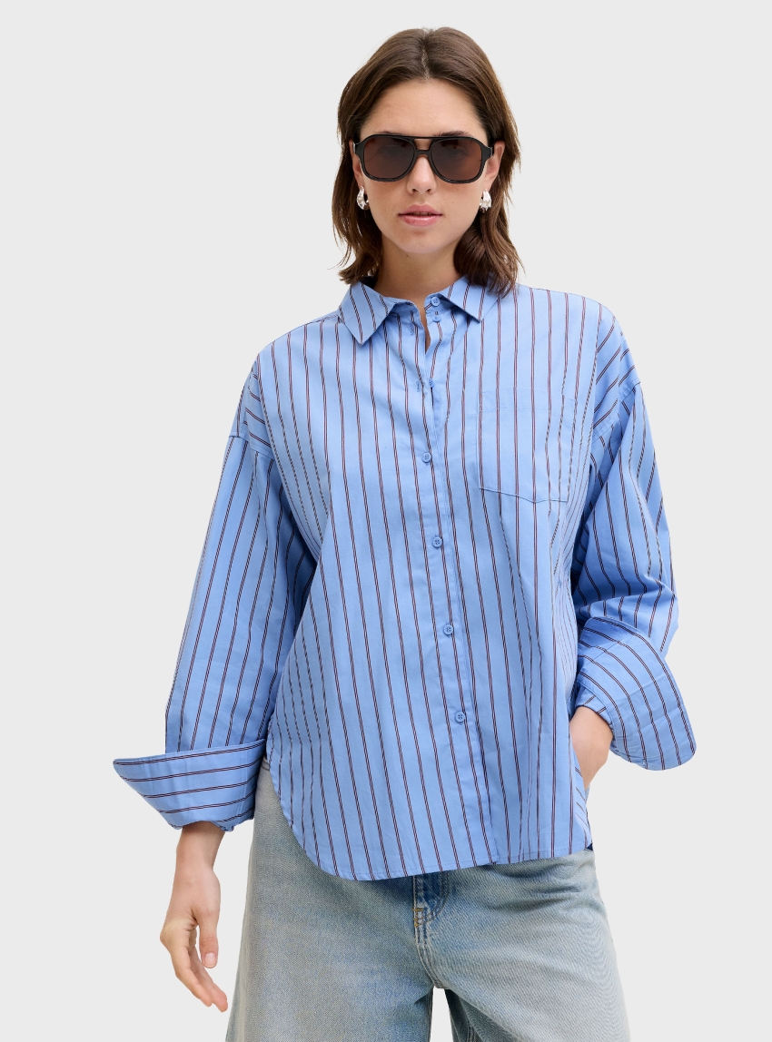 JJXX Jamie Relaxed Poplin Shirt - Sky Blue