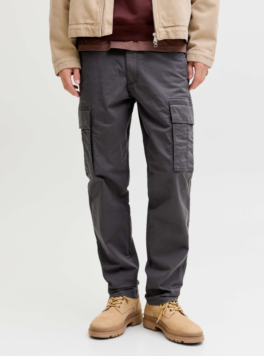 Jack & Jones Kane Frank Cargo Pants - Dark Grey
