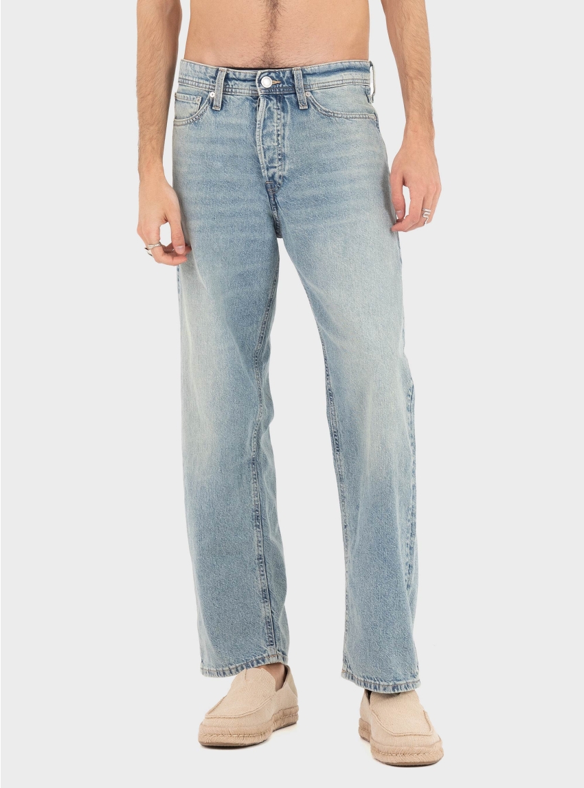 Jack & Jones Eddie Original Loose Fit Jeans - Light Aged Denim
