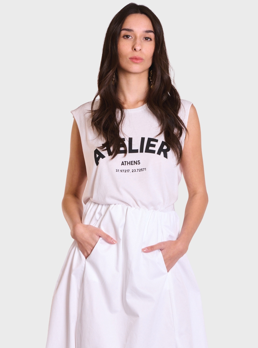 Atelier by Collectiva Noir Atelier Top - White