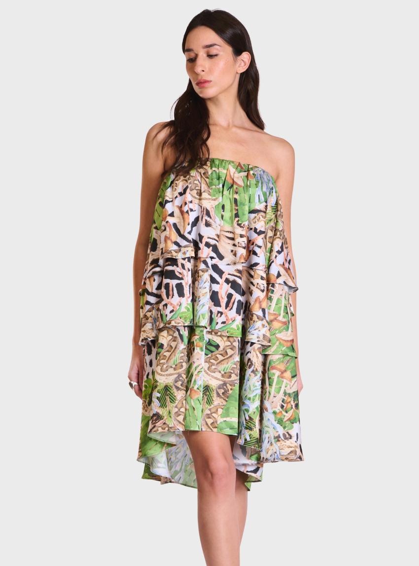 Atelier by Collectiva Noir Rose Dress - Leopard Print