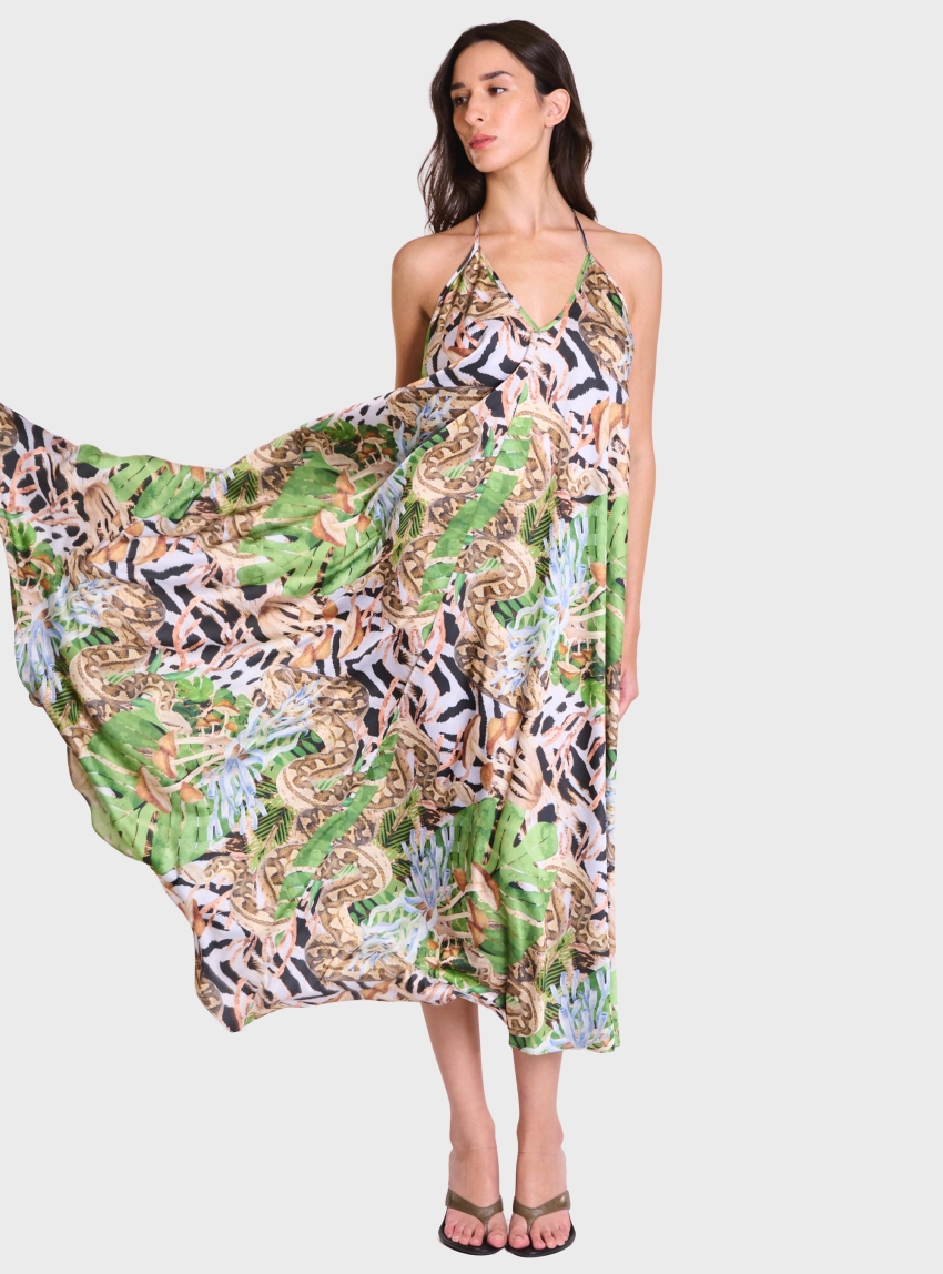 Atelier by Collectiva Noir Juniper Dress - Leopard Print