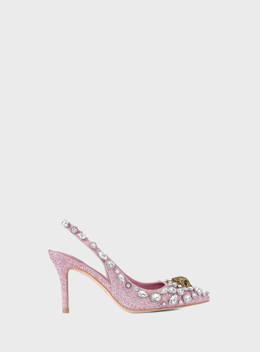 Kurt Geiger Belgravia C High Sling Heels - Pale Pink