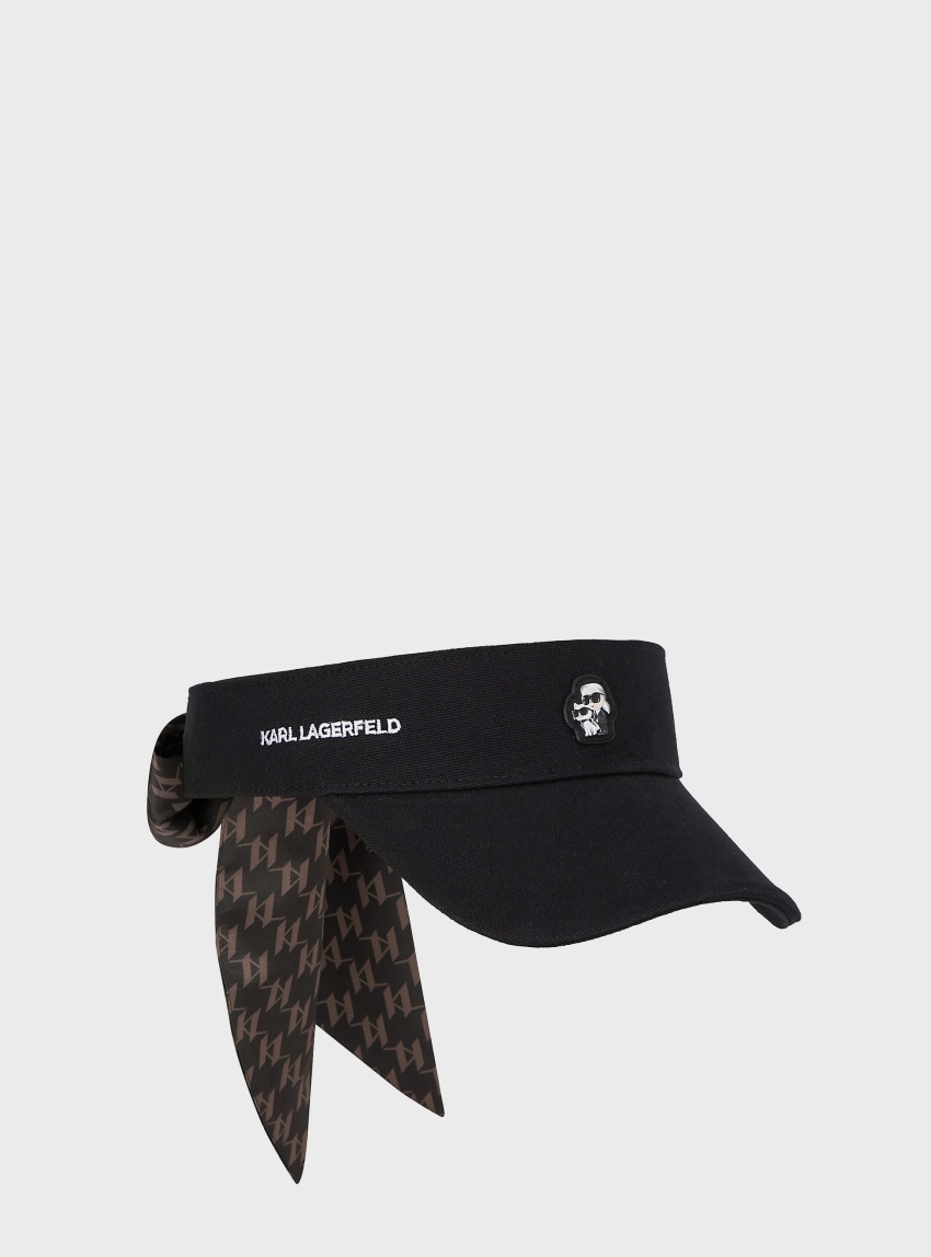 Karl Lagerfeld Ikon Visor Tie - Black
