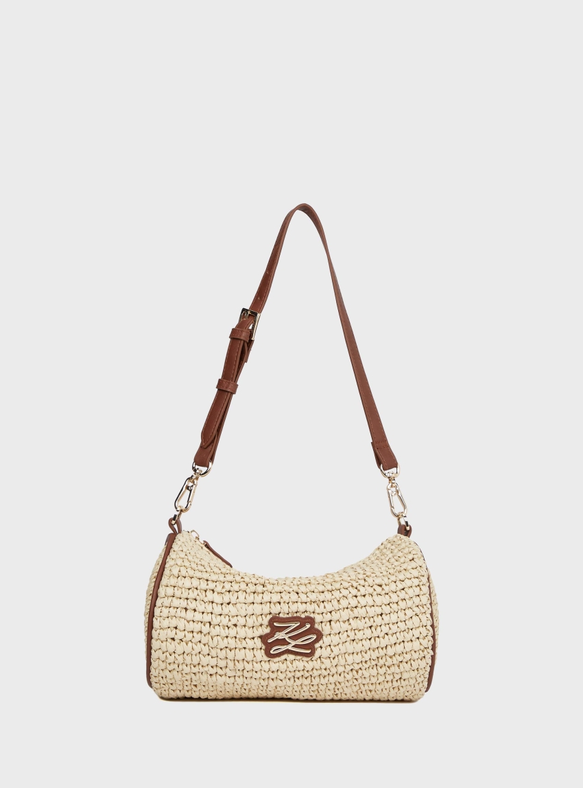 Karl Lagerfeld K/Autograph Tubular Bag - Natural