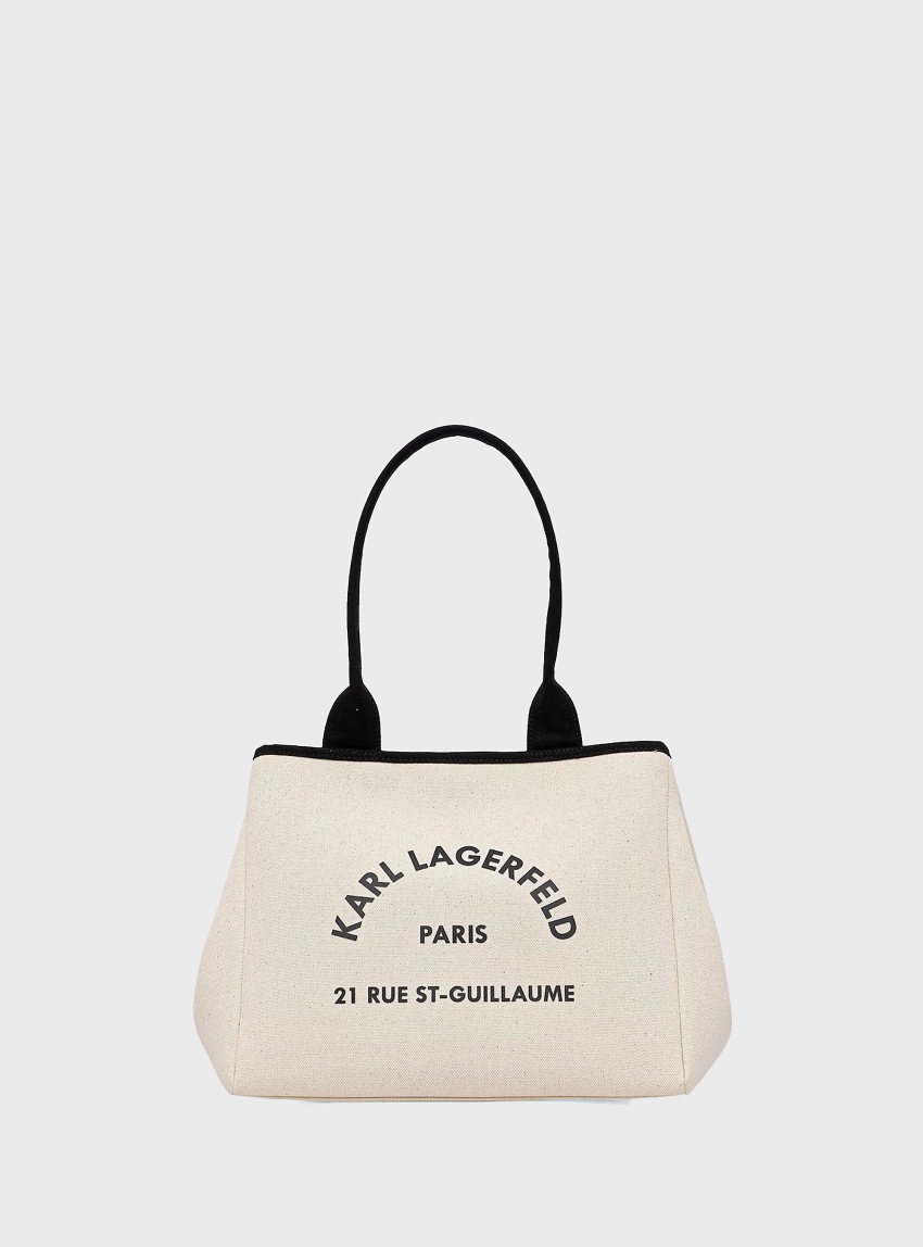 Karl Lagerfeld Rue St-Guillaume Transformable Tote Bag - Natural