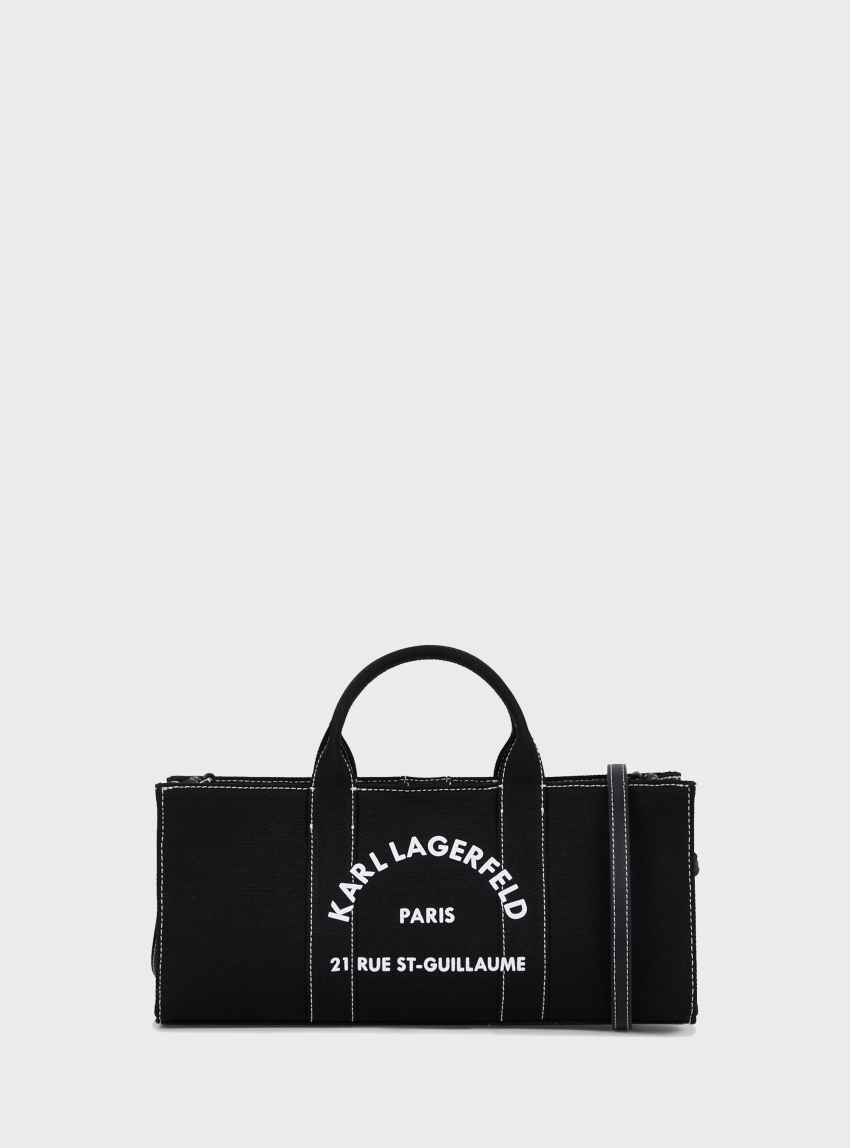 Karl Lagerfeld Rue St-Guillaume Elongated Tote Bag - Black