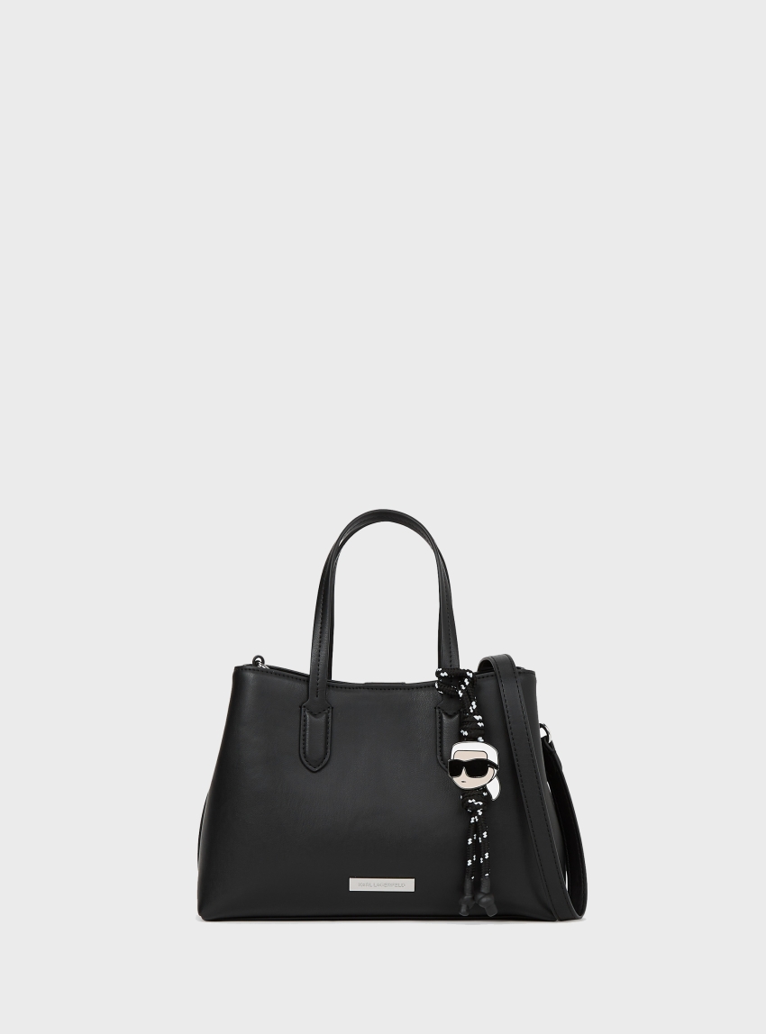 Karl Lagerfeld Ikon Smooth Small Tote Bag - Black