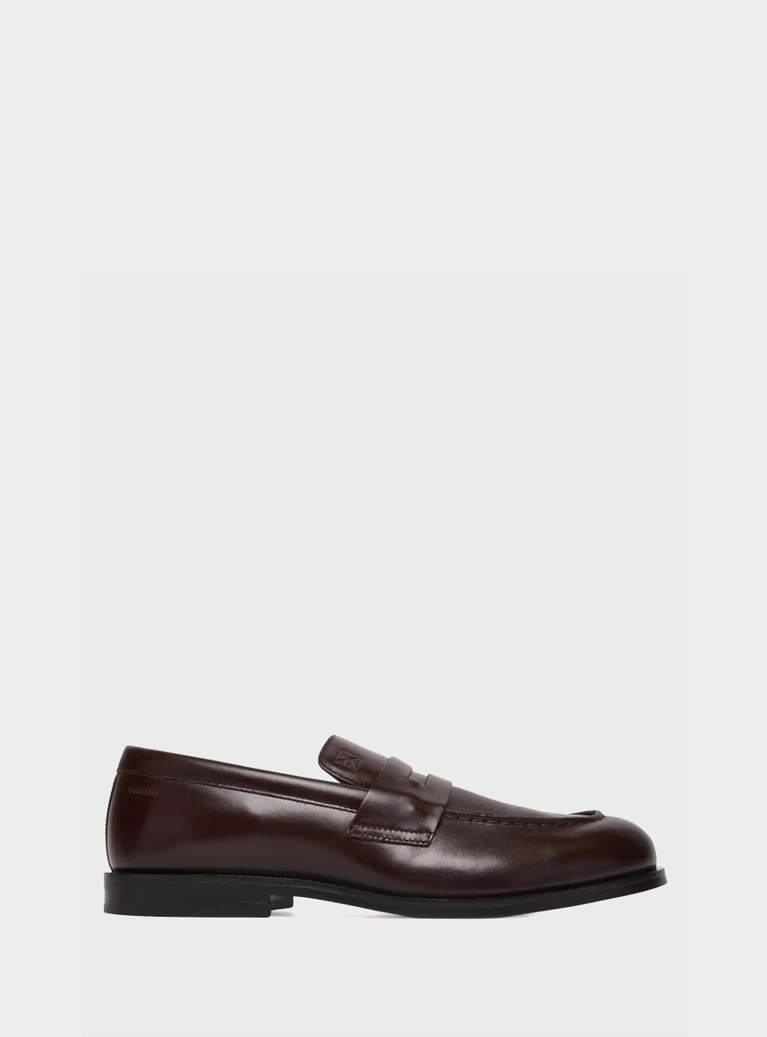 Calvin Klein Leather Airfit® Cushioned Penny Loafers - Bordeaux