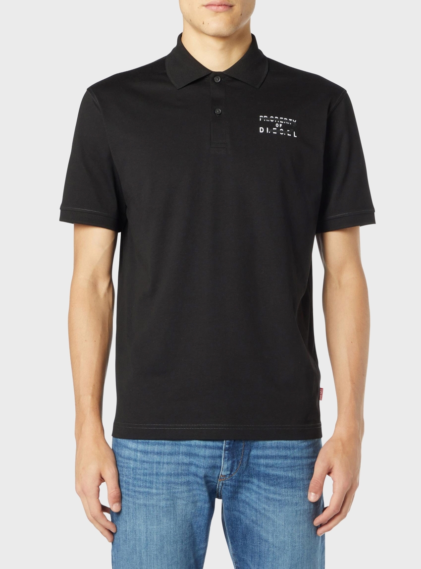 Diesel T-Rejust-V2 Polo Shirt - Black