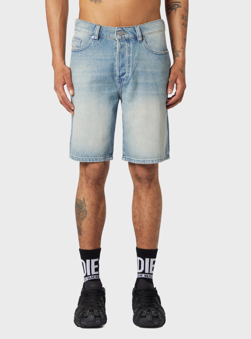Diesel Regular-Short Shorts - Light Aged Denim