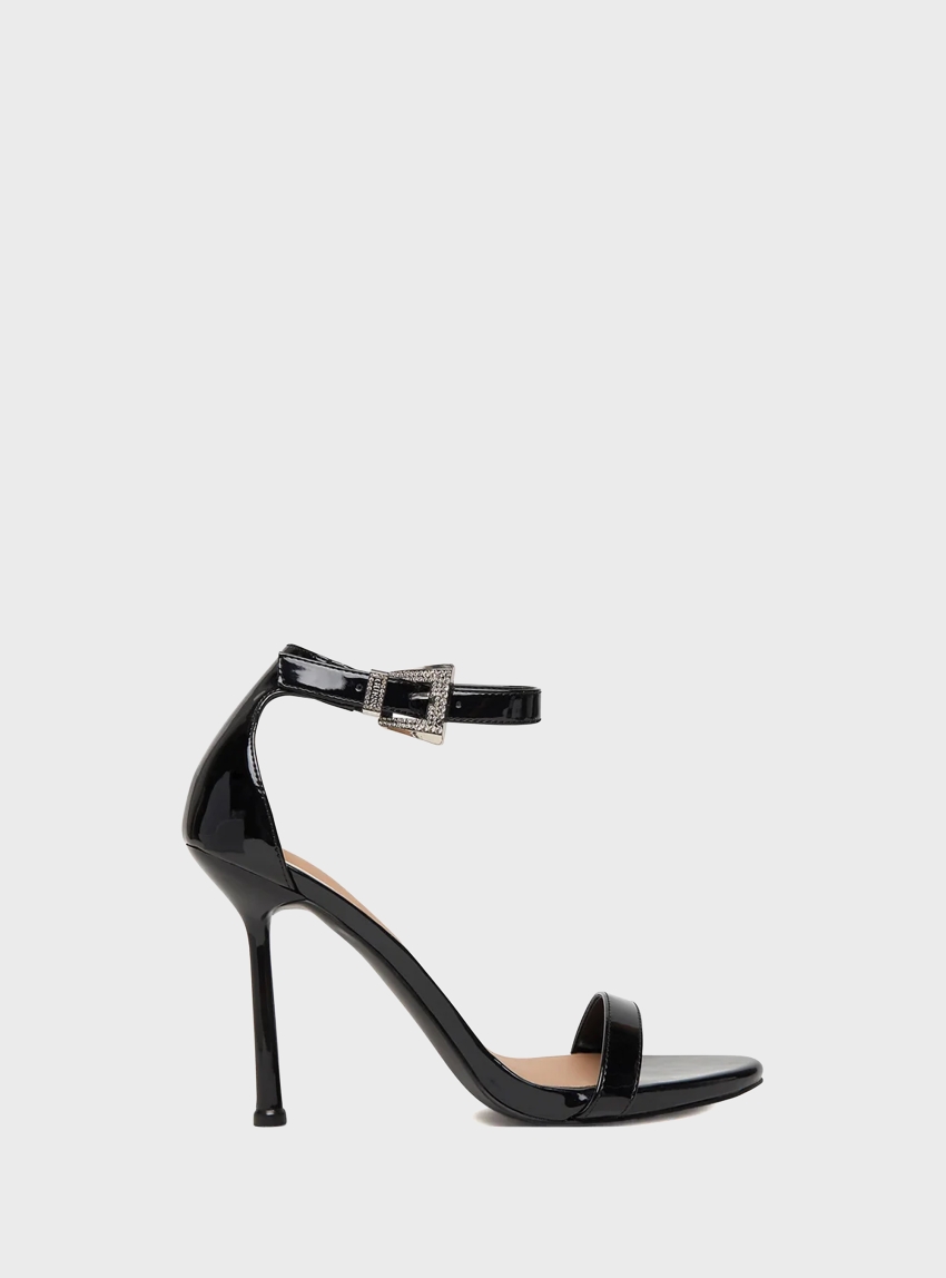 Guess Insraa Patent Sandals - Black